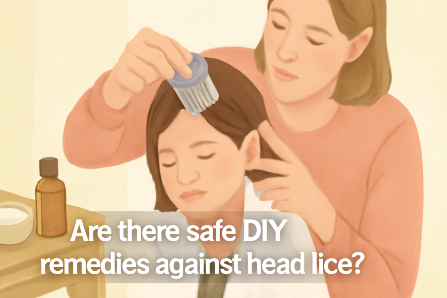 Are there safe DIY remedies against head lice?