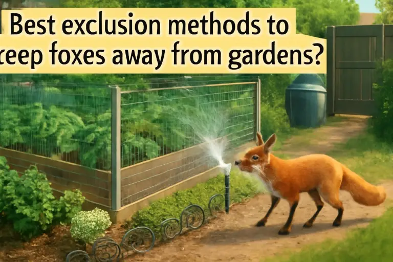 Best exclusion methods to keep foxes away from gardens?