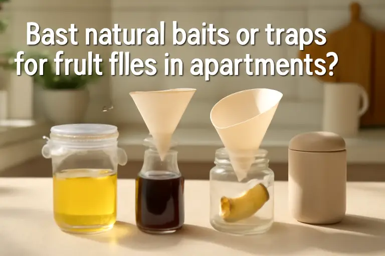 Best natural baits or traps for fruit flies in apartments?