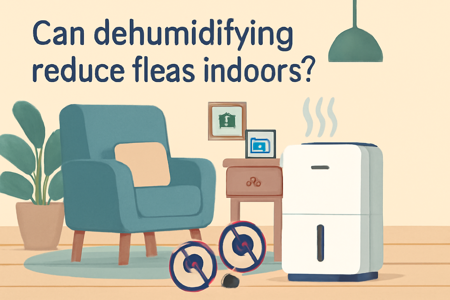Can dehumidifying reduce fleas indoors?