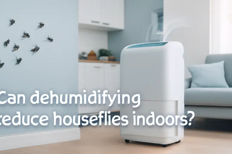 Can dehumidifying reduce houseflies indoors?
