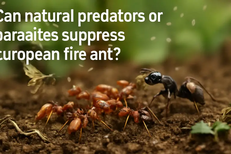 Can natural predators or parasites suppress european fire ant?
