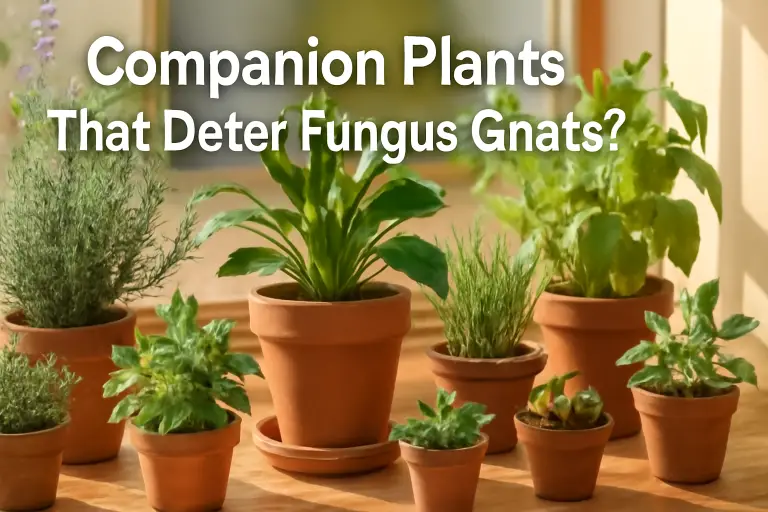 Companion plants that deter fungus gnats?