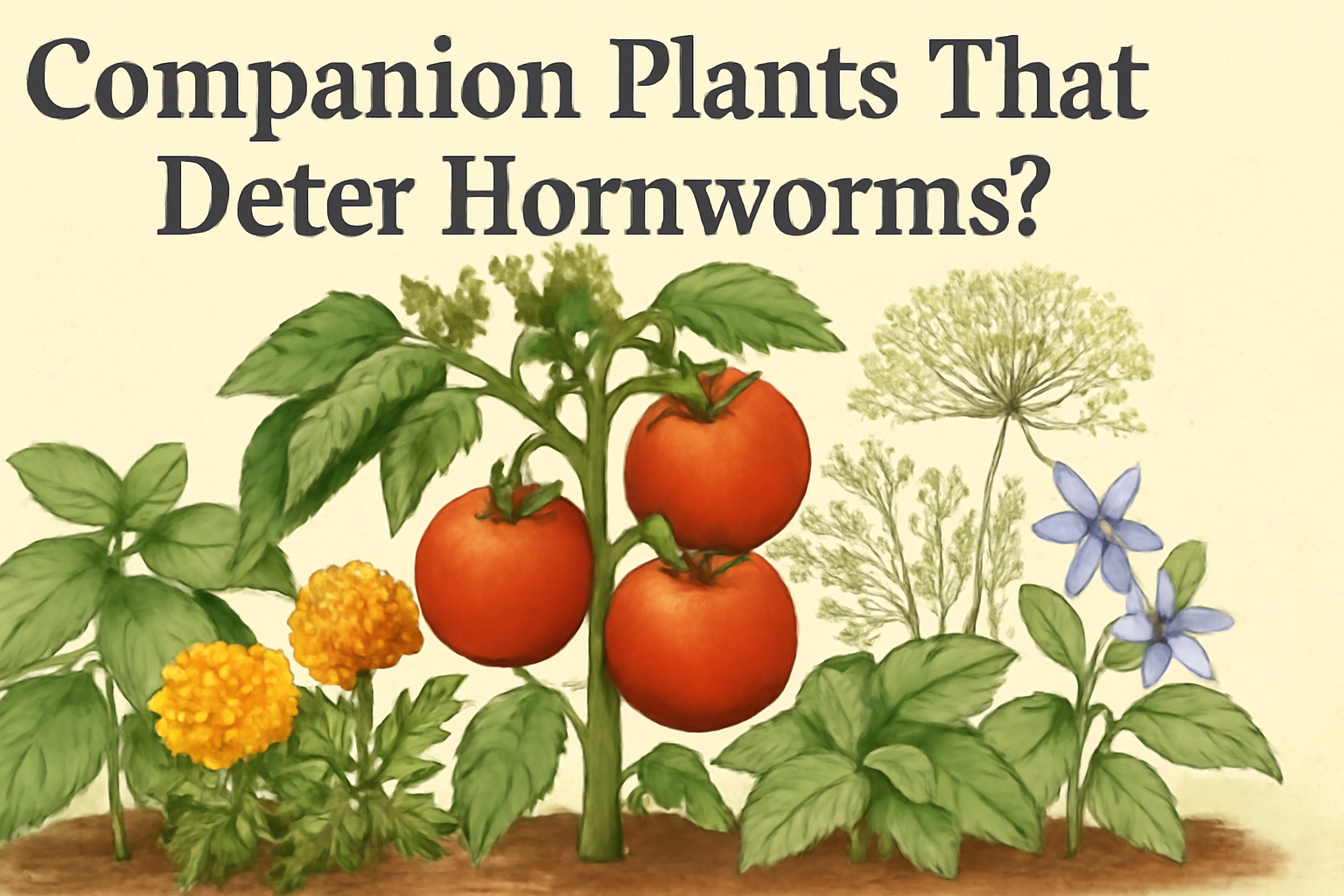 Companion plants that deter hornworms?