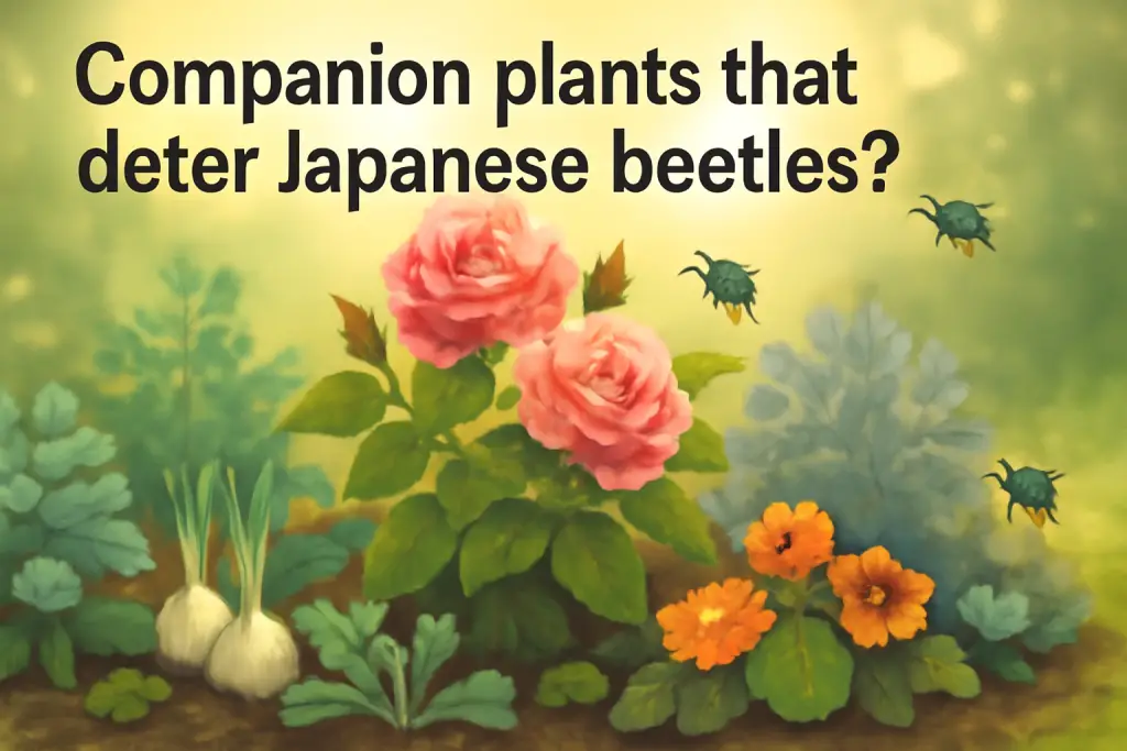 Companion plants that deter japanese beetles?