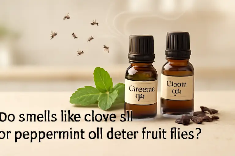 Do smells like clove oil or peppermint oil deter fruit flies?