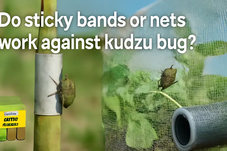 Do sticky bands or nets work against kudzu bug?