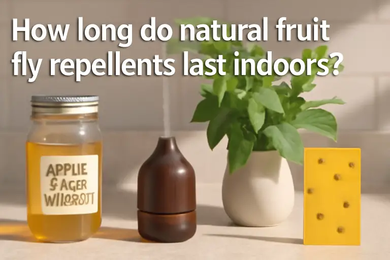 How long do natural fruit flies repellents last indoors?
