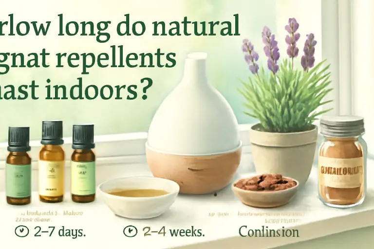 How long do natural gnats repellents last indoors?