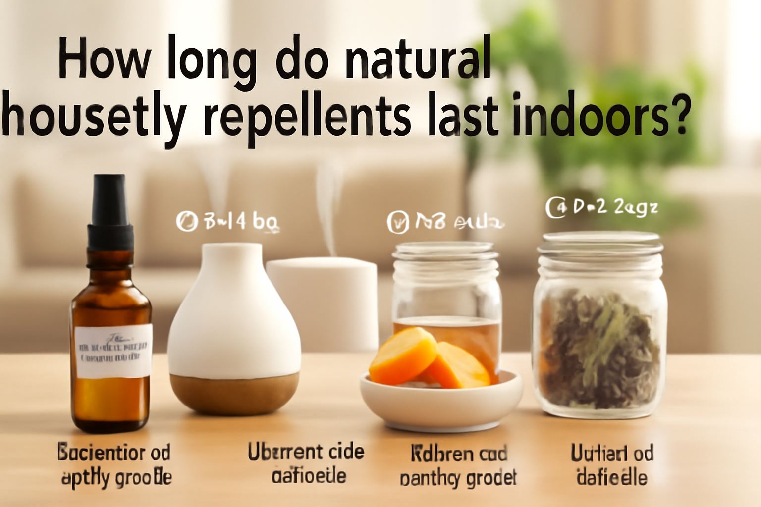 How long do natural houseflies repellents last indoors?