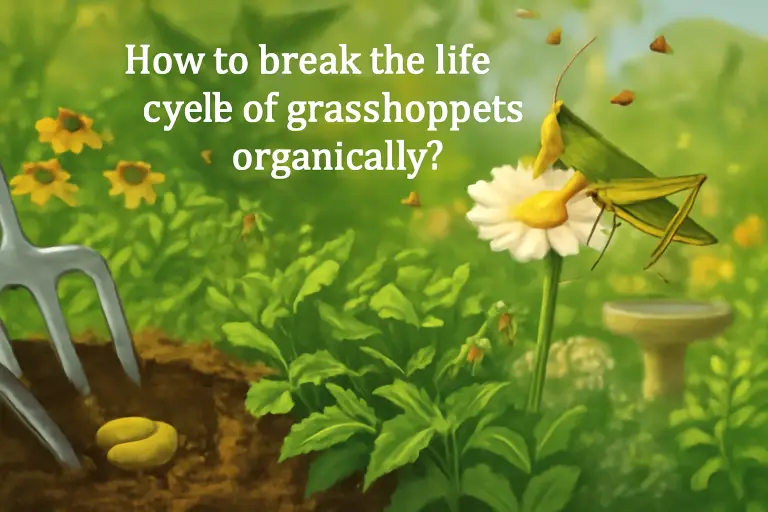 How to break the life cycle of grasshoppers organically?