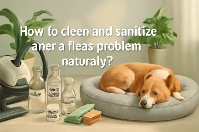 How to clean and sanitize after a fleas problem naturally?