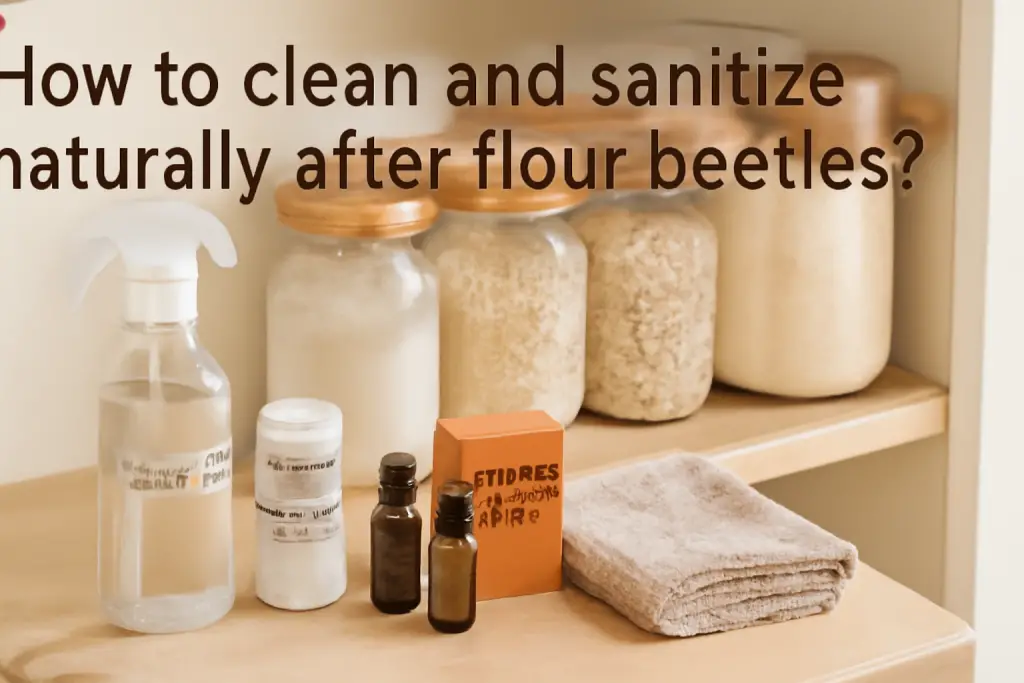 How to clean and sanitize naturally after flour beetles?