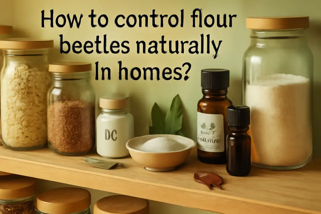 How to control flour beetles naturally in homes?