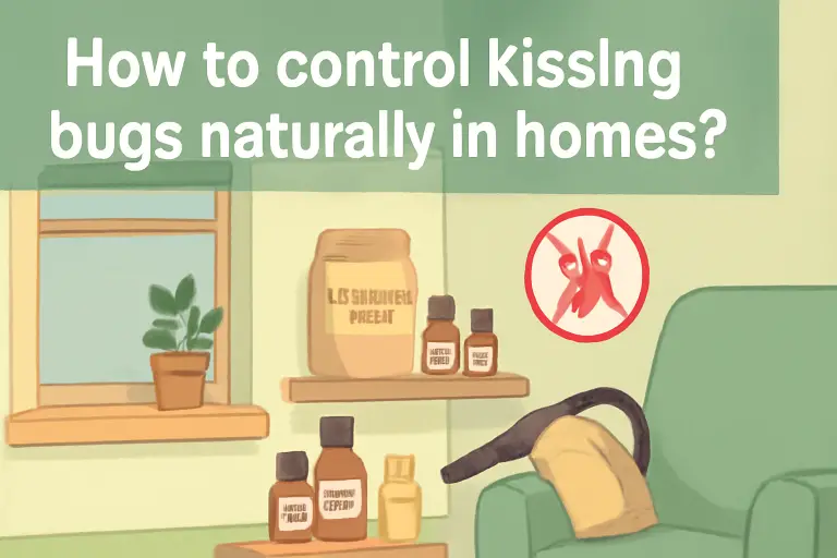 How to control kissing bugs naturally in homes?