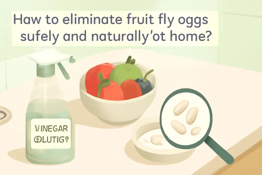 How to eliminate fruit flies eggs safely and naturally at home?
