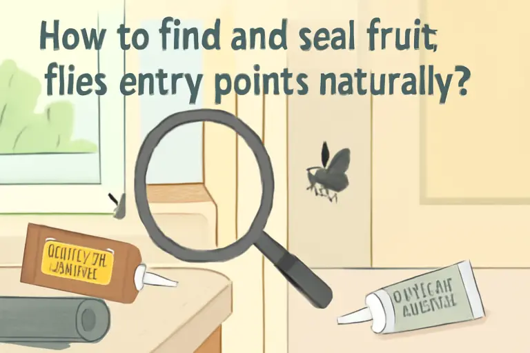 How to find and seal fruit flies entry points naturally?