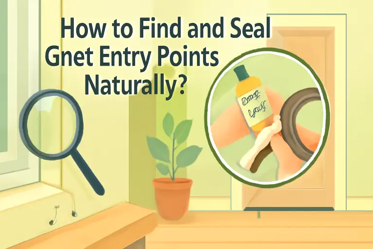 How to find and seal gnats entry points naturally?