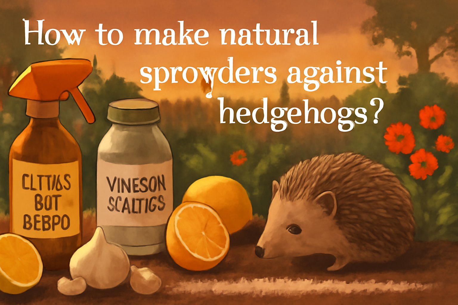 How to make natural sprays or powders against hedgehogs?