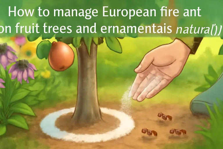 How to manage european fire ant on fruit trees and ornamentals naturally?