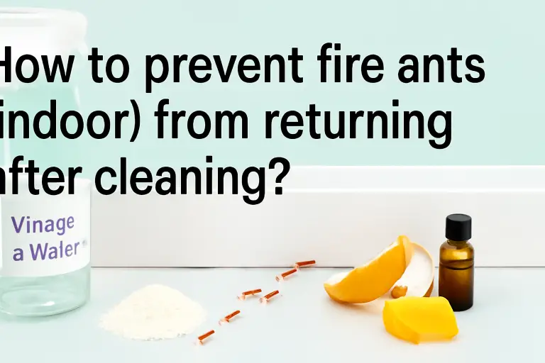 How to prevent fire ants (indoor) from returning after cleaning?