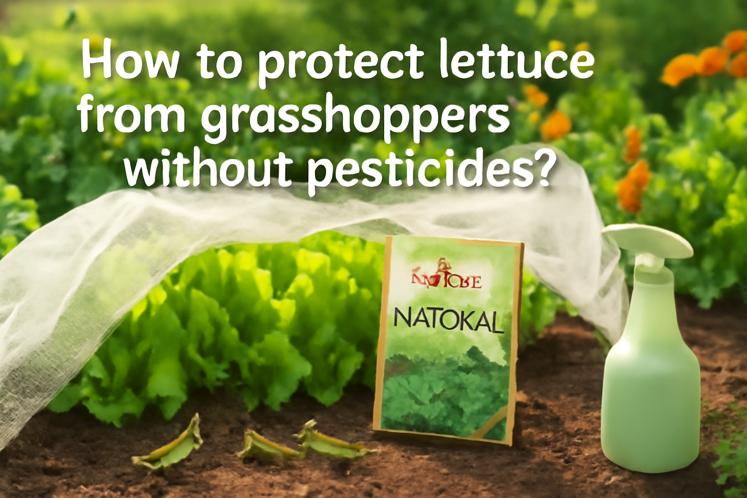 How to protect lettuce from grasshoppers without pesticides?