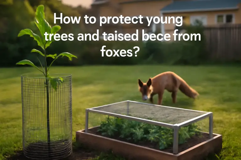 How to protect young trees and raised beds from foxes?