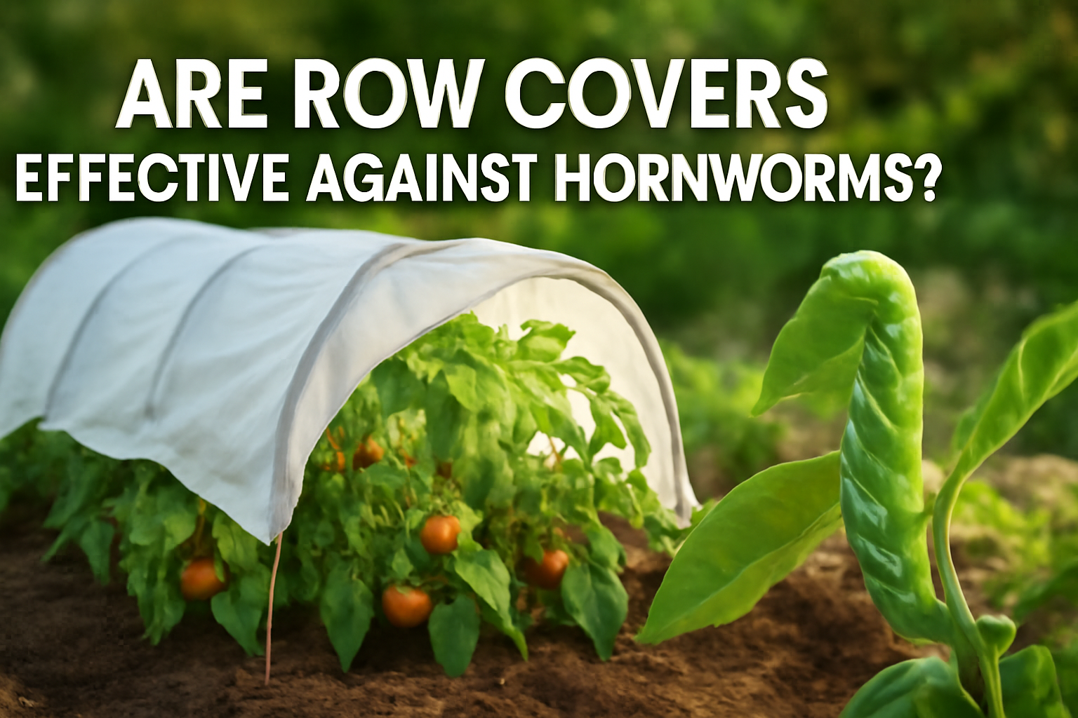 Is row covers effective against hornworms?