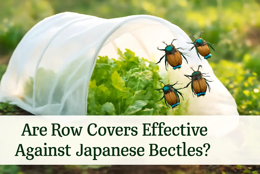 Is row covers effective against japanese beetles?