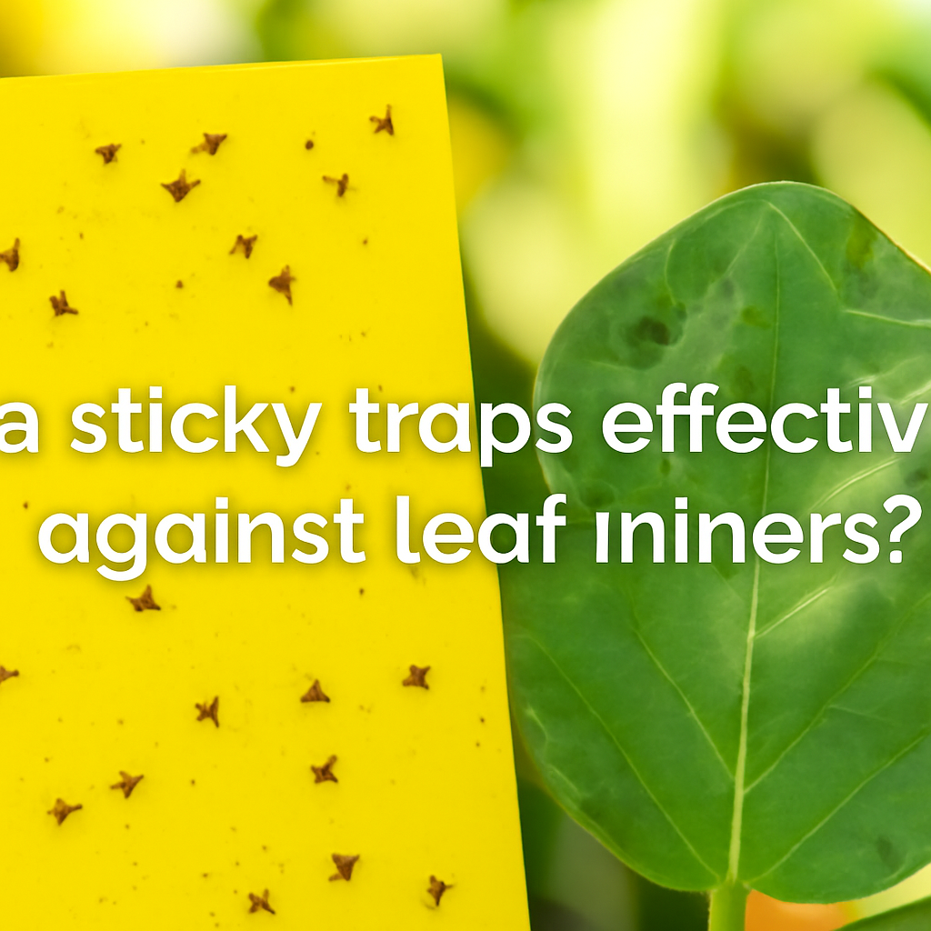 Is sticky traps effective against leaf miners?