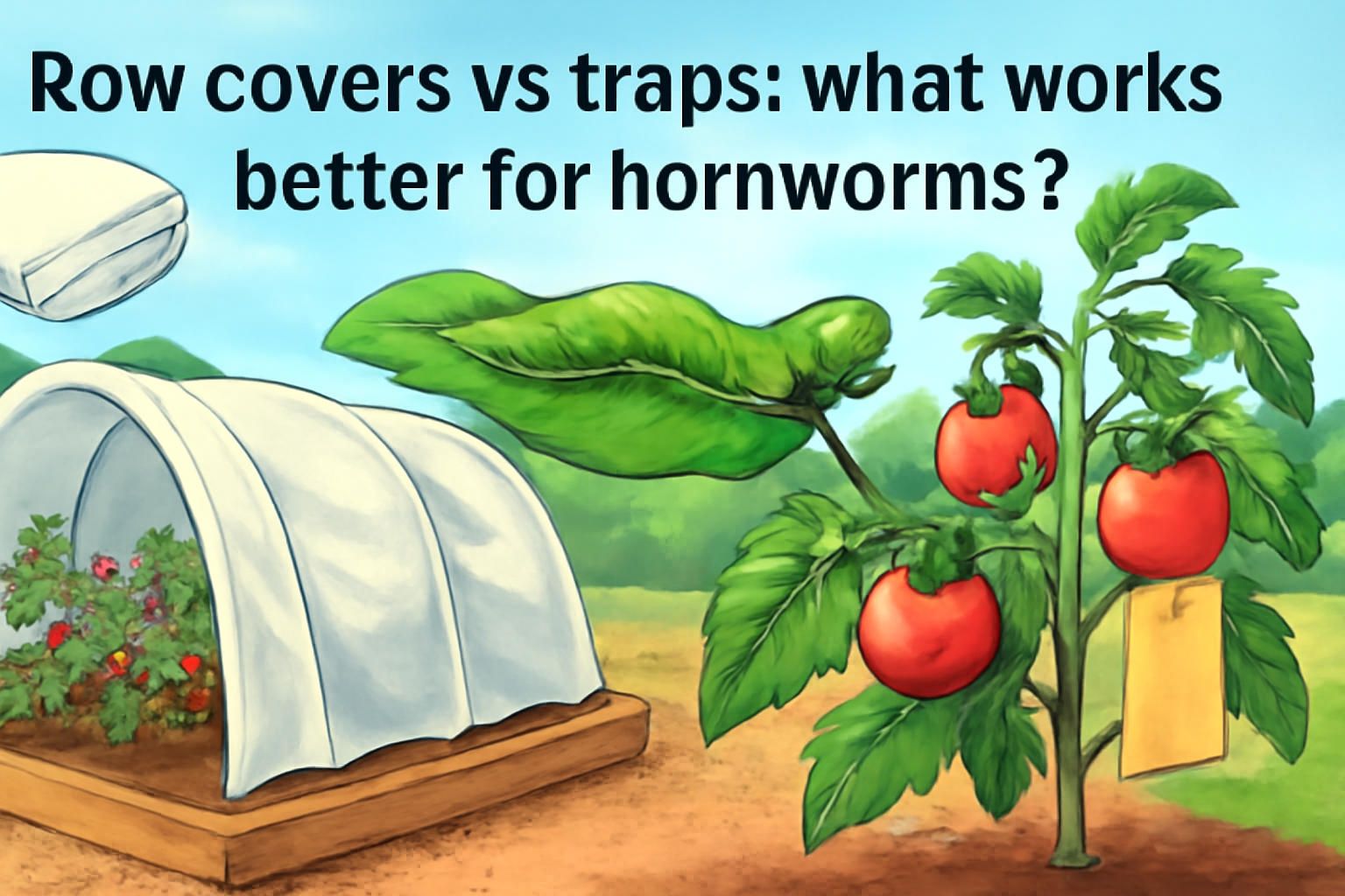 Row covers vs traps: what works better for hornworms?