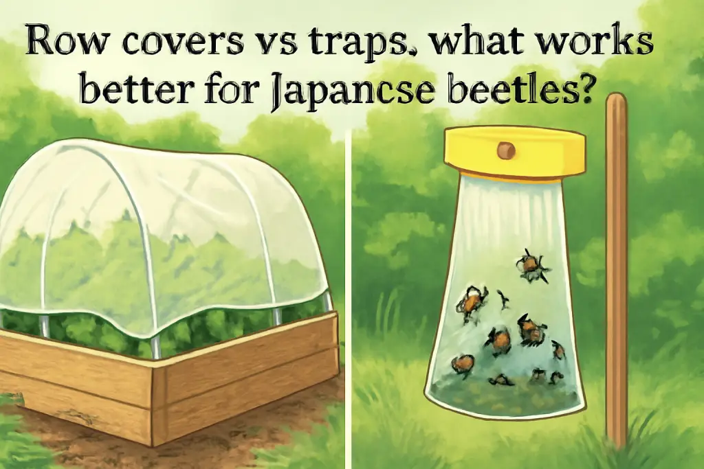 Row covers vs traps: what works better for japanese beetles?