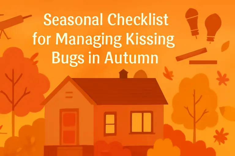 Seasonal checklist for managing kissing bugs in autumn?