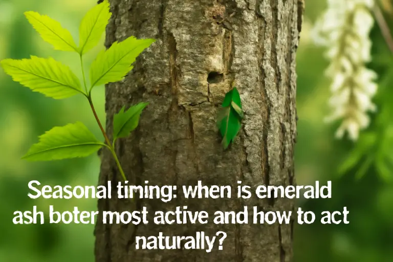 Seasonal timing: when is emerald ash borer most active and how to act naturally?
