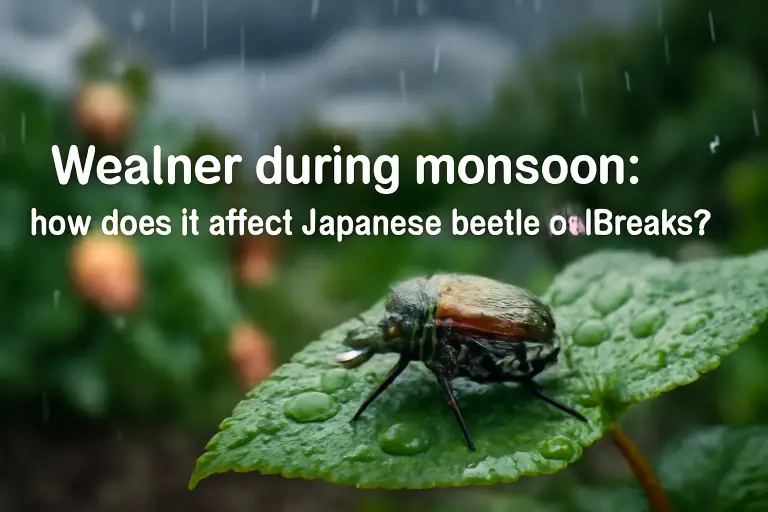 Weather during monsoon: how does it affect japanese beetles outbreaks?