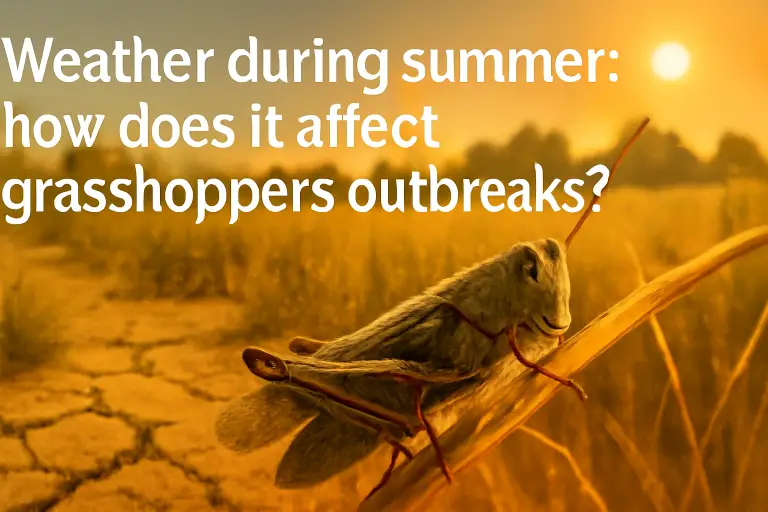 Weather during summer: how does it affect grasshoppers outbreaks?