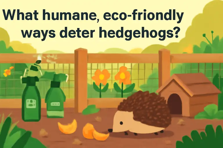 What humane, eco-friendly ways deter hedgehogs?