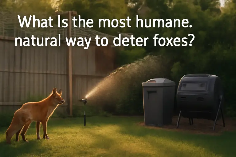 What is the most humane, natural way to deter foxes?