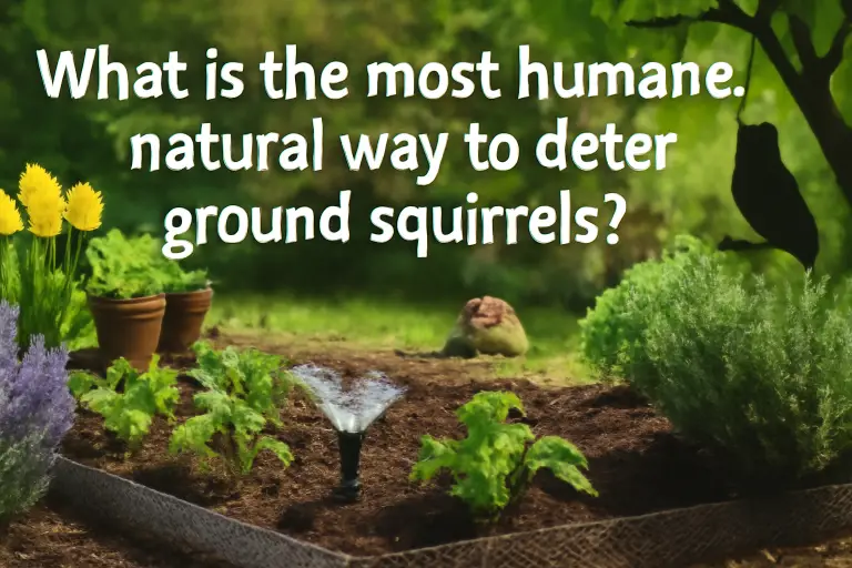 What is the most humane, natural way to deter ground squirrels?