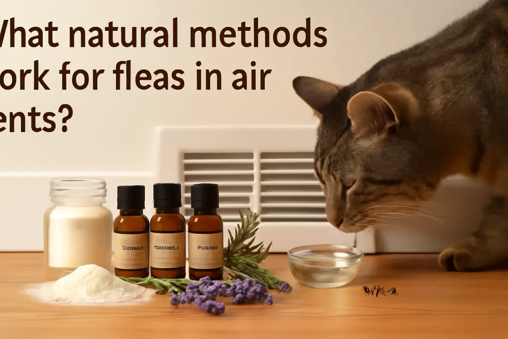 What natural methods work for fleas in air vents?