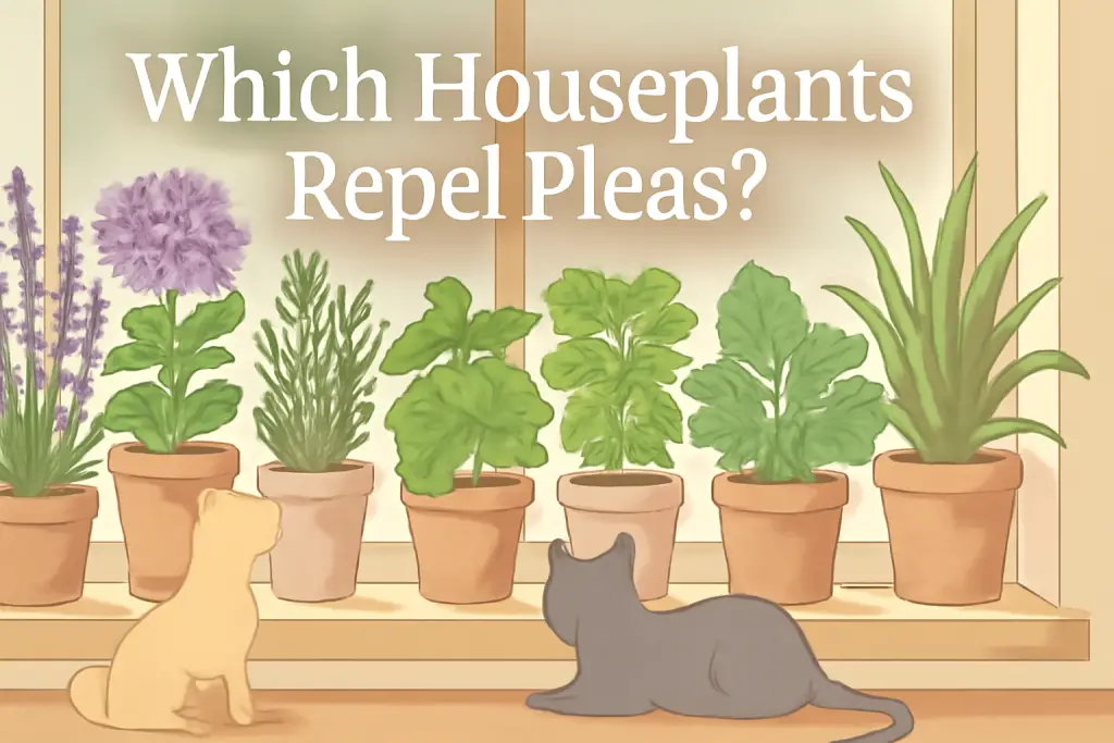 Which houseplants repel fleas?