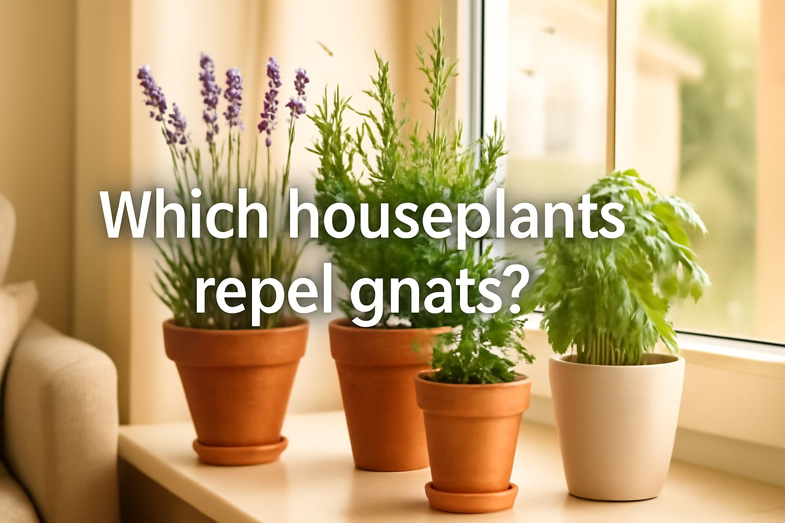 Which houseplants repel gnats?