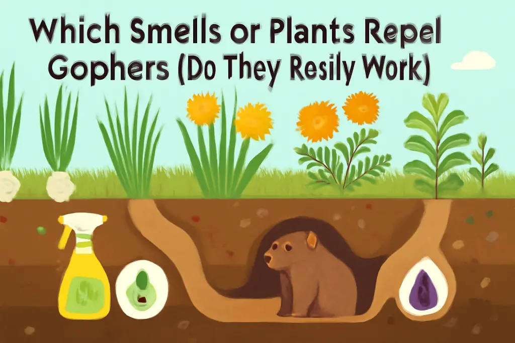 Which smells or plants repel gophers (do they really work)?