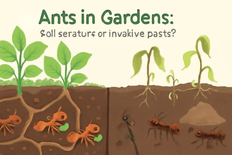 Ants in gardens: soil aerators or invasive pests?