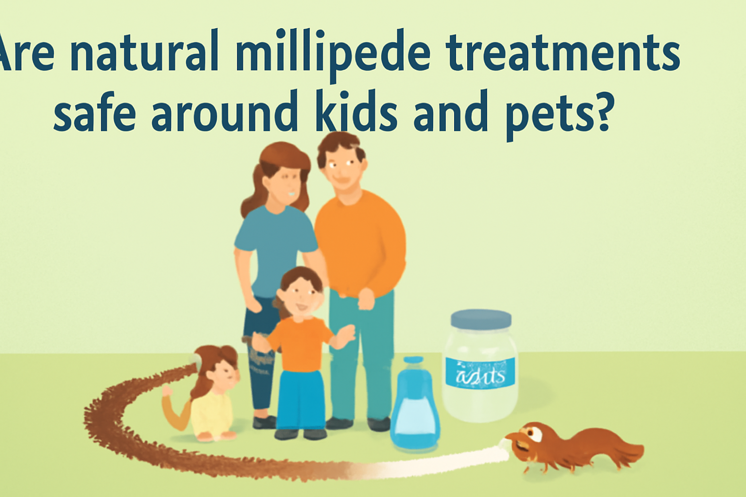 Are natural millipedes treatments safe around kids and pets?