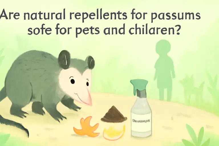 Are natural repellents for possums safe for pets and children?