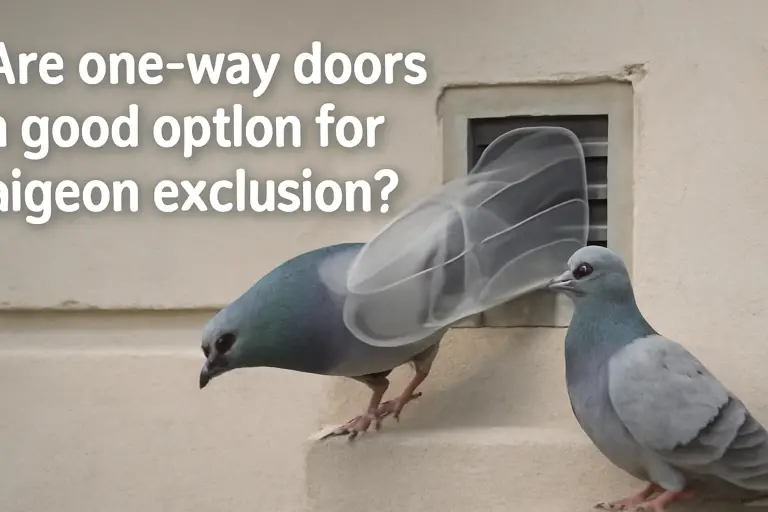 Are one-way doors a good option for pigeons exclusion?