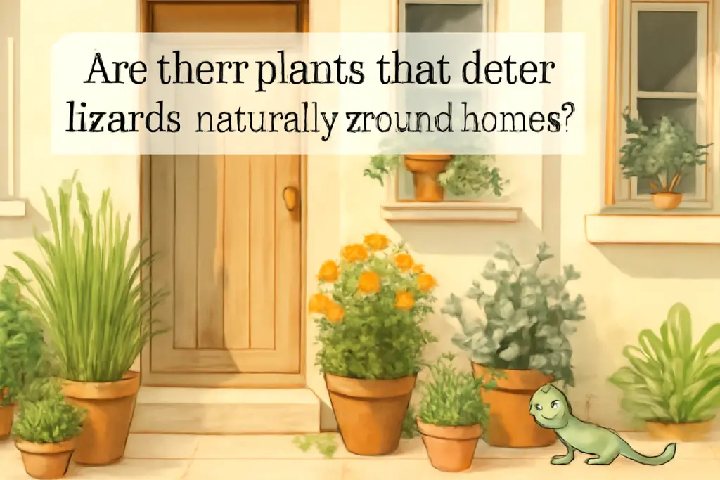 Are there plants that deter lizards naturally around homes?