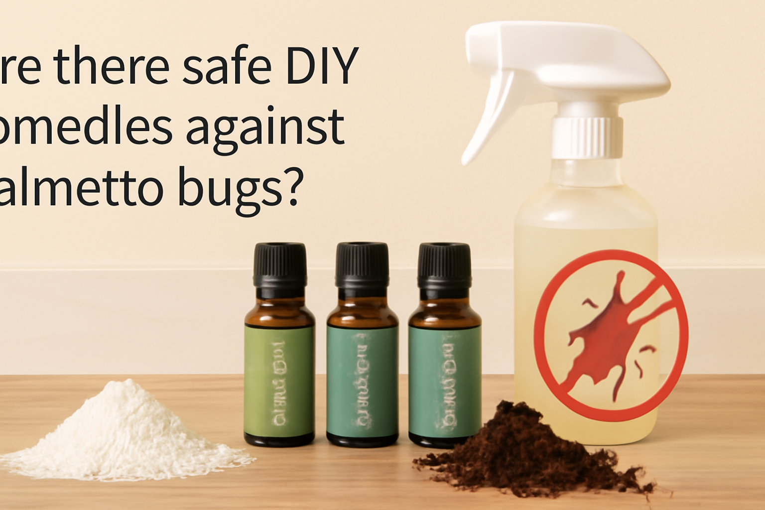 Are there safe DIY remedies against palmetto bugs?
