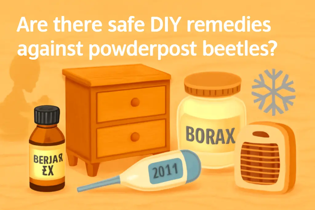 Are there safe DIY remedies against powderpost beetles?